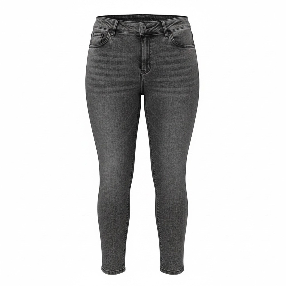 Apt 9 Jeans - Womens Size 16 - Washed Black Stretch Straight Leg - 36Wx27.5L -
